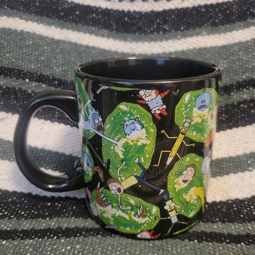 Rick and Morty COFFEE MUG Get Schwifty 20 oz Ceramic Tea Cup